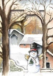 box boerderij sneeuwpop