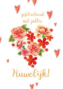 wenskaart Gefeliciteerd met jullie huwelijk