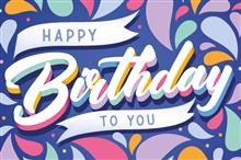 wenskaart Happy Birthday