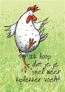 wenskaart Kiplekker