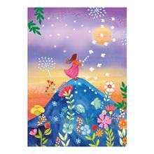 wenskaart Meisje en de zon