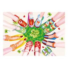 wenskaart Cirkel van schoenen