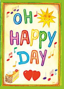 wenskaart  oh happy day