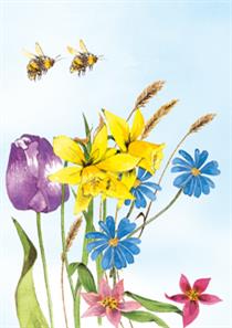 wenskaart gemengde bloemen 3