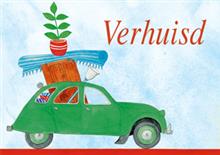 wenskaart lelijk eendje  verhuisd