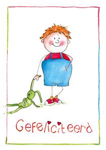 wenskaart jongen gefeliciteerd