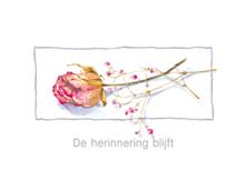 wenskaart condoleance De herinnering blijft