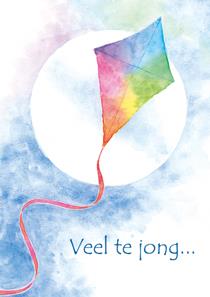 wenskaart condoleance Veel te jong... vlieger