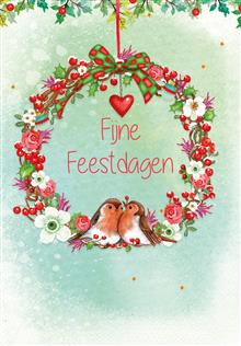 wenskaart eco-lam Kerstkrans