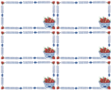 Etiket Aardbeien 6x
