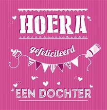 ansicht vierkant  Hoera een dochter (4x)