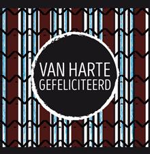 ansicht vierkant   Van harte gefeliciteerd (4x)