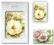 tasje 6/6 witte en rose rozen (12530-12531)