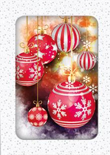 doosje 10/10  kerstballen rood (13013)