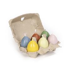 Eco koolzaad Eierdoos 6 stuks mix 6,5 cm