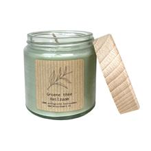 Eco koolzaad Glazenpotje geurkaars  green tea (153) 120 ml