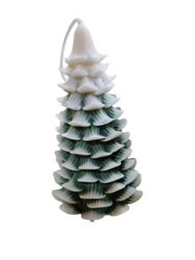 Eco koolzaad Kerstboom Sneeuw en groen