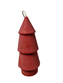 Eco koolzaad Kerstboom M Rood, 9 cm (78.4 gr)