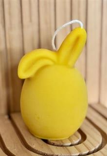 Eco koolzaad Paashaas oor 6.5x6.5x10 cm