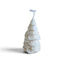 Eco koolzaad Kerstboom Sterren wit (11x6.5 cm)