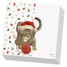 Servet 33x33 Franciens katten