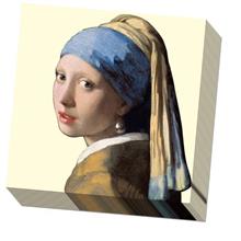 Servetten: Girl with the Pearl Earring, creme