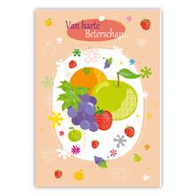 MCwenskaart fruit    Van harte beterschap