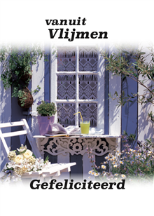 Gefeliciteerd, raam met stoel
