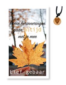 Lief gebaar Mooie herinneringen ...Hartje