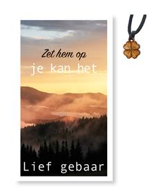 Lief gebaar Zet hem op ... Klavertje4