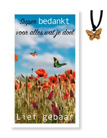 Lief gebaar Super bedankt ...Vlinder