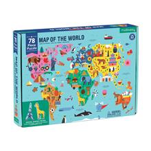 Puzzel - Map of the World 78 pcs