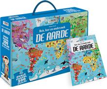 Boek+puzzel - De aarde 200 pcs