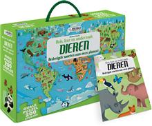 Boek+puzzel - Dieren 200 pcs