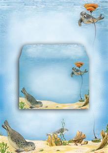briefpapier A4 zeehonden wrak + 51413
