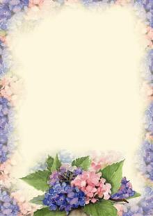 pak 24 vel A4 hortensia's Dini