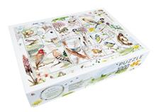 Puzzel (1000 st): Birds on stamps - Dujardin