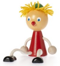 zitfiguur meisje, kleur