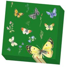 Servet 33x33 Vlinders - Janneke Brinkman