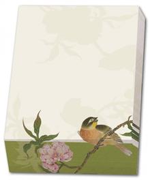 Notitieblok Album of birds and flowers groen