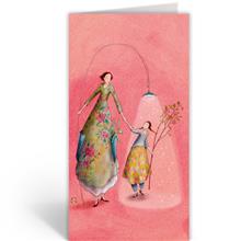 GB21774 Wenskrt+env rh (setv6) - Roze, vrouw met kind