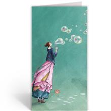 GB22668 Wenskrt+env rh (setv6) - Aqua, zeepbellen