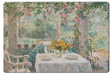 Placemat Terras in een tuin Evert Pieters