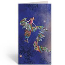 GB 23909 Wenskrt+env rh (setv6) - Blauw met slinger